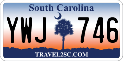 SC license plate YWJ746