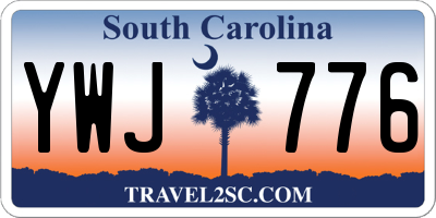 SC license plate YWJ776