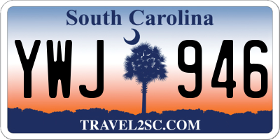 SC license plate YWJ946