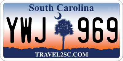 SC license plate YWJ969