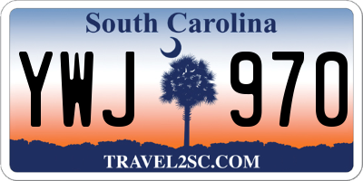 SC license plate YWJ970