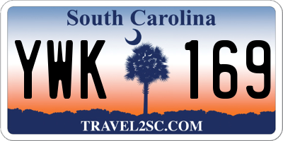 SC license plate YWK169