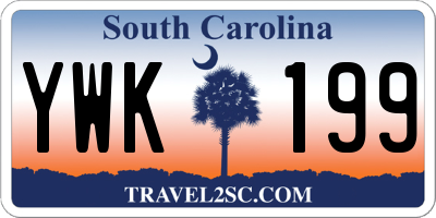SC license plate YWK199