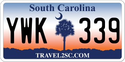 SC license plate YWK339