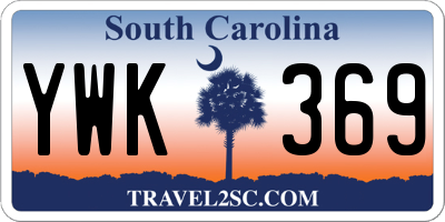 SC license plate YWK369