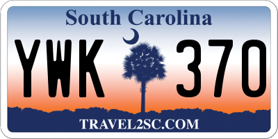 SC license plate YWK370