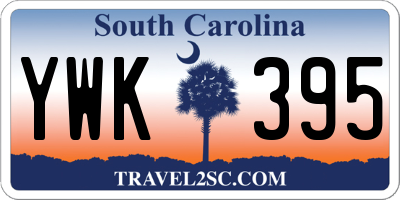 SC license plate YWK395