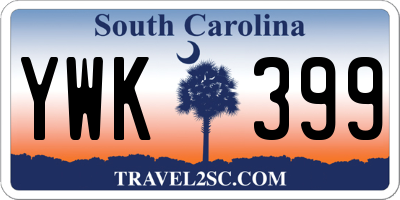 SC license plate YWK399