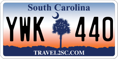 SC license plate YWK440