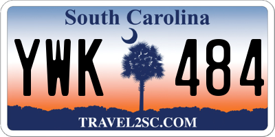 SC license plate YWK484