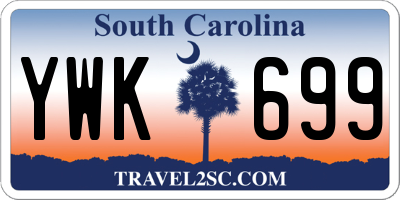 SC license plate YWK699