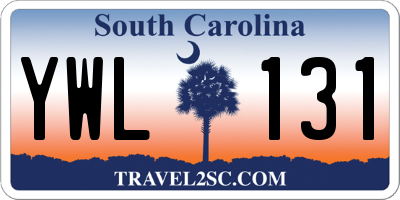 SC license plate YWL131