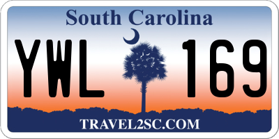SC license plate YWL169