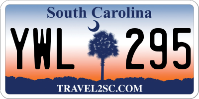 SC license plate YWL295