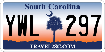 SC license plate YWL297