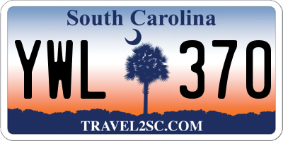 SC license plate YWL370