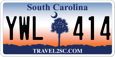 SC license plate YWL414