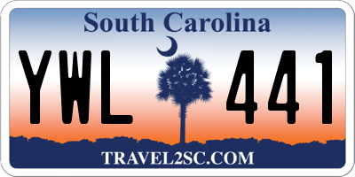 SC license plate YWL441