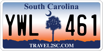 SC license plate YWL461