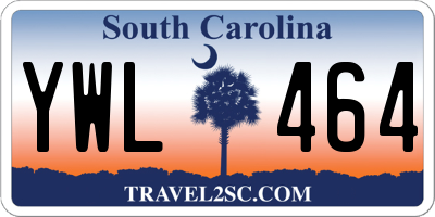SC license plate YWL464