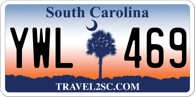 SC license plate YWL469
