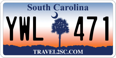 SC license plate YWL471