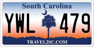 SC license plate YWL479