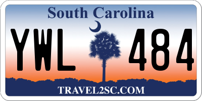 SC license plate YWL484