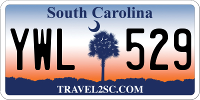 SC license plate YWL529