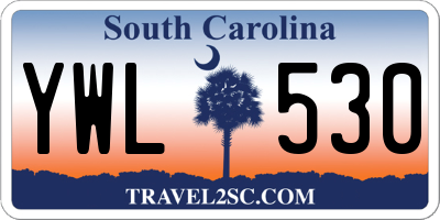SC license plate YWL530