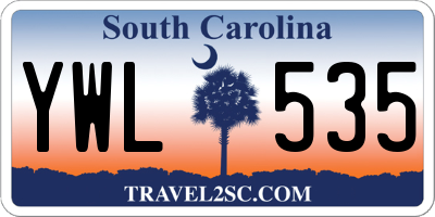 SC license plate YWL535