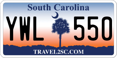 SC license plate YWL550