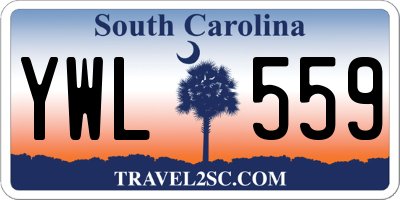 SC license plate YWL559