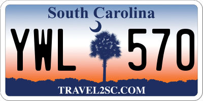 SC license plate YWL570