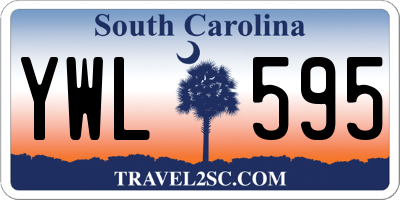 SC license plate YWL595