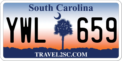 SC license plate YWL659