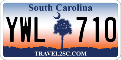 SC license plate YWL710