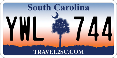 SC license plate YWL744