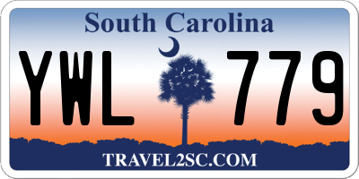 SC license plate YWL779