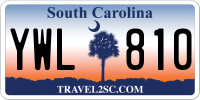 SC license plate YWL810