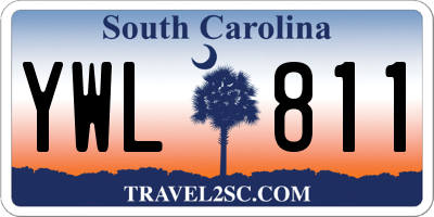 SC license plate YWL811