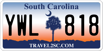 SC license plate YWL818