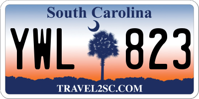 SC license plate YWL823