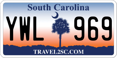 SC license plate YWL969