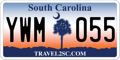 SC license plate YWM055