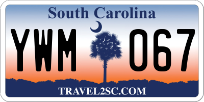 SC license plate YWM067
