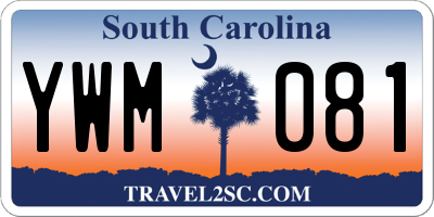 SC license plate YWM081