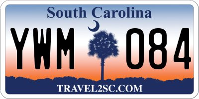 SC license plate YWM084