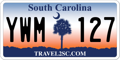 SC license plate YWM127