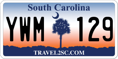 SC license plate YWM129